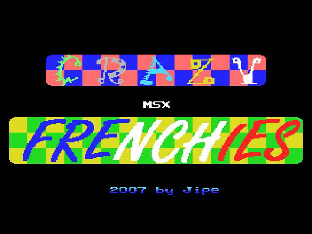 Crazy MSX Frenchies Title Screen